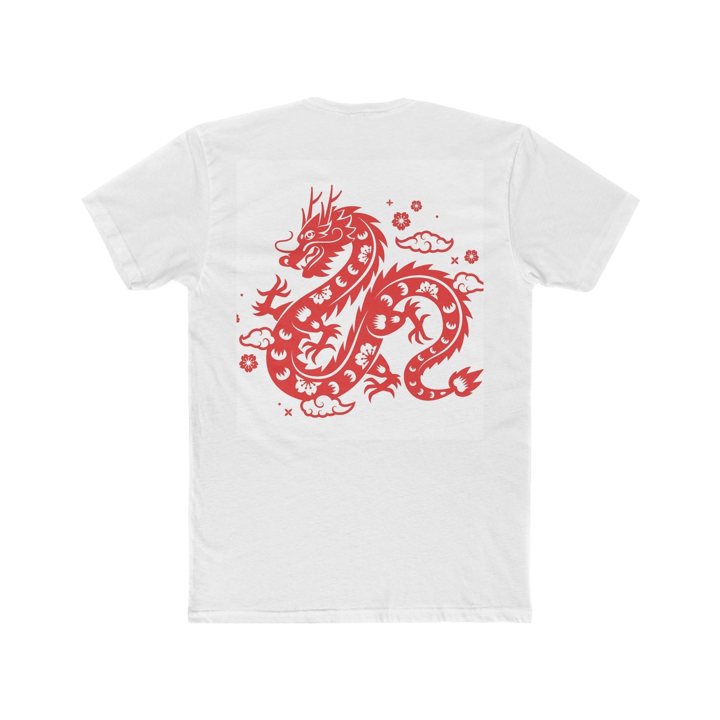 Men's Cotton Dragon Crew Tee, Year of the Dragon. Dragons